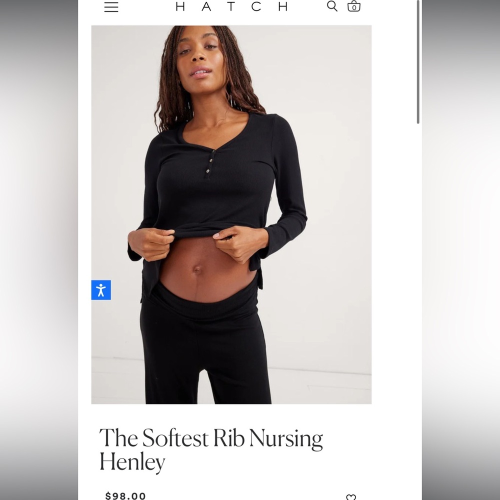 HATCH - The Softest Rib Nursing Henley